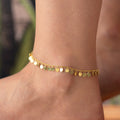 Silberne Fußkette von AURIME, Soleil Fusssketten aus 925er Silber, mit feinen Kettengliedern und eleganter Optik