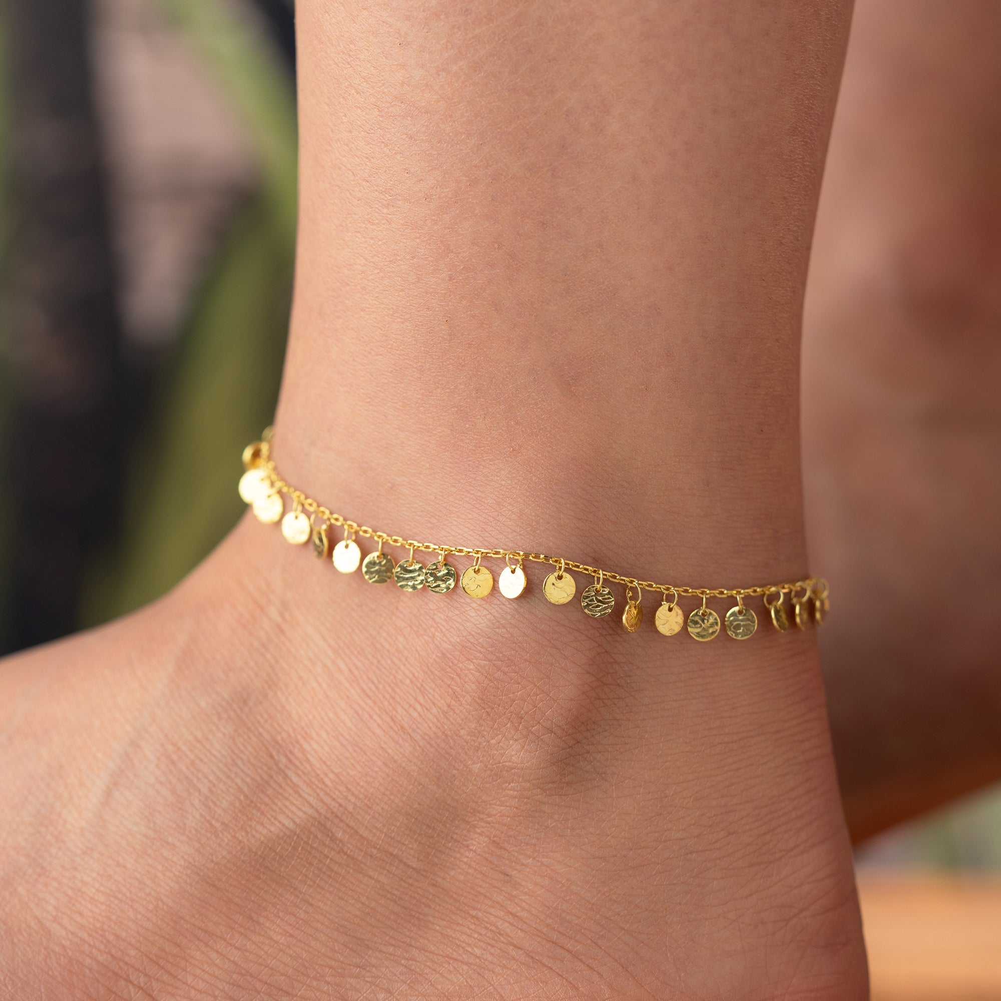 SOLEIL FUSSKETTE aus 925 Silber - Eleganter Halskette - AURIME