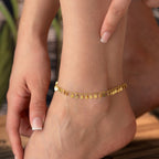 SOLEIL FUSSKETTE aus 925 Silber - Eleganter Halskette - AURIME