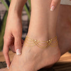 ISLA FUSSKETTE aus 925 Silber - Eleganter Halskette - AURIME