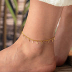 LUNARA FUSSKETTE aus 925 Silber - Eleganter Halskette - AURIME