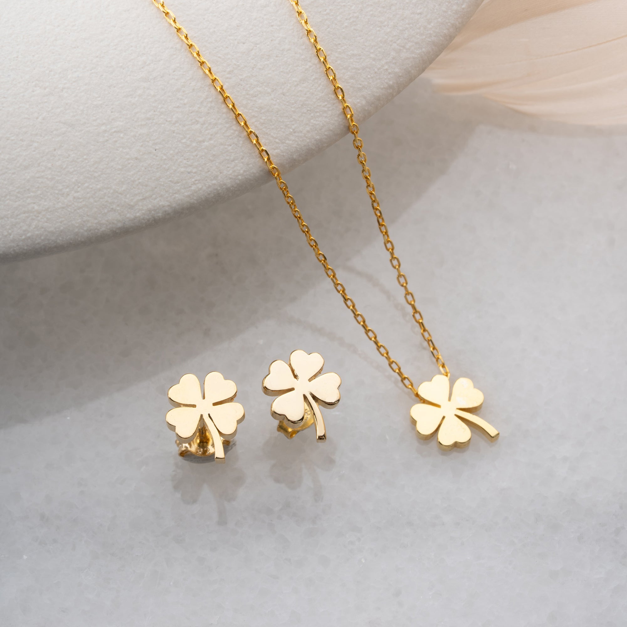 KLEEBLATT SET | 925 SILBER