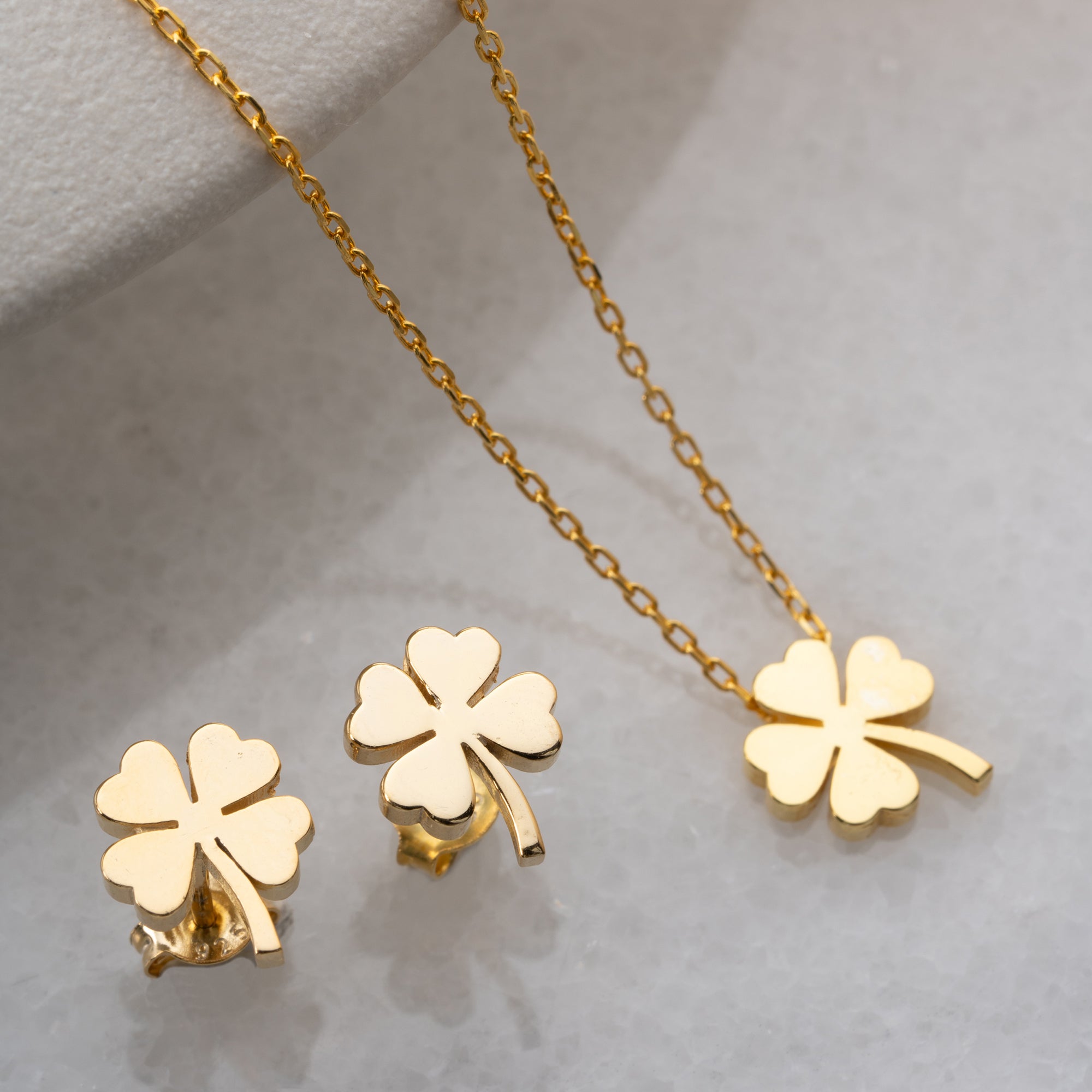 KLEEBLATT SET | 925 SILBER