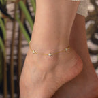 AURA FUSSKETTE aus 925 Silber - Eleganter Halskette - AURIME