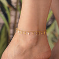 Velvet Fußkette aus 925 Silber von AURIME, detailreiche Silberschmuckkette mit samtigem Design, auf weißem Hintergrund.