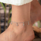 CELESTIA FUSSKETTE aus 925 Silber - Eleganter Halskette - AURIME