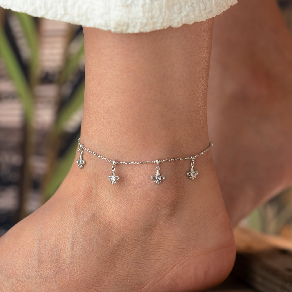 NOVA FUSSKETTE aus 925 Silber - Eleganter Halskette - AURIME