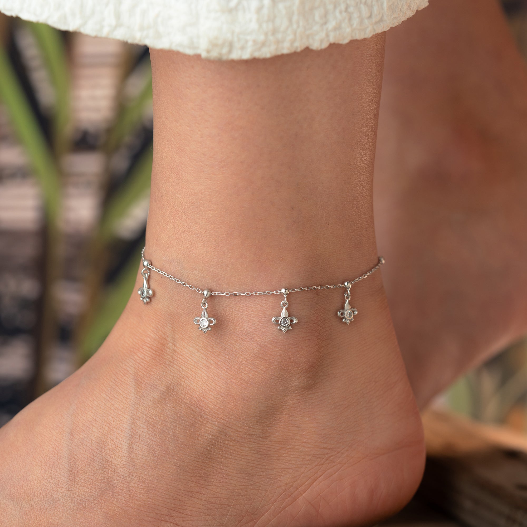 NOVA FUSSKETTE aus 925 Silber - Eleganter Halskette - AURIME