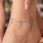 NOVA FUSSKETTE aus 925 Silber - Eleganter Halskette - AURIME