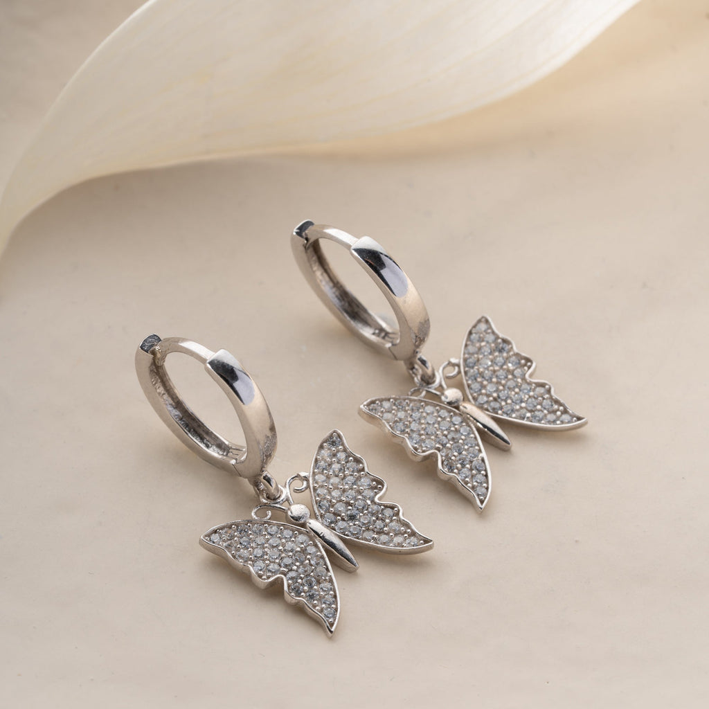 BUTTERFLY OHRRINGE aus 925 Silber - Eleganter Ohrringe - AURIME