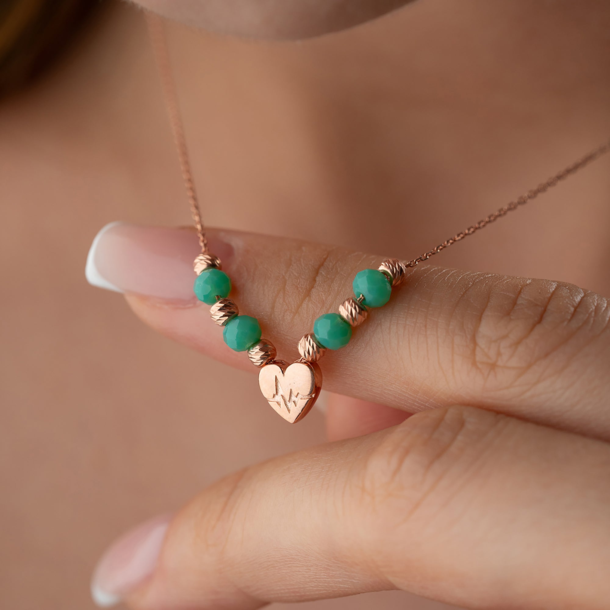 NOLTA HEART KETTE aus 925 Silber - Eleganter Halskette - AURIME