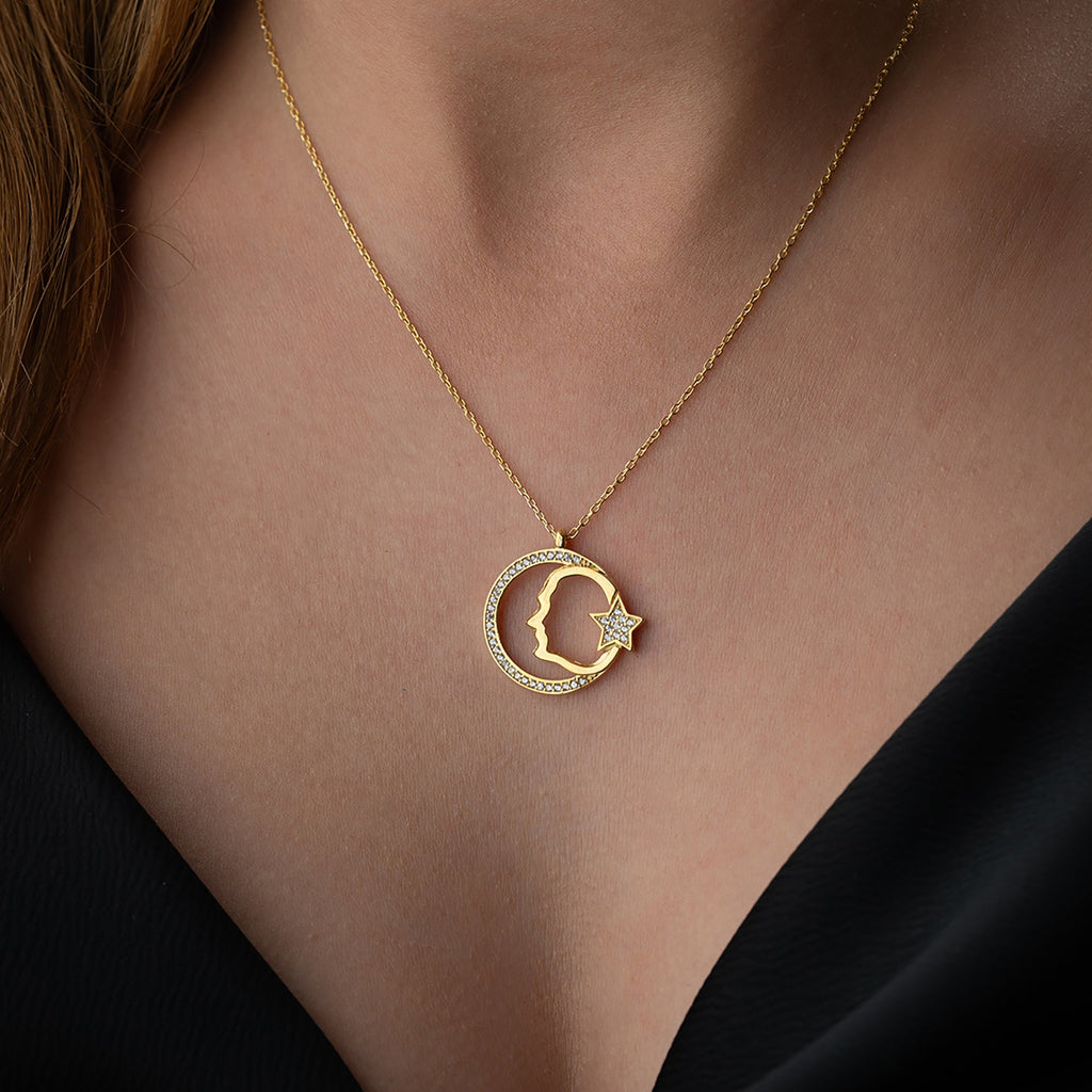 AYYILDIZ ATATÜRK KETTE aus 925 Silber - Eleganter Halskette - AURIME
