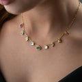 Leira Kette aus 925 Silber von AURIME, feines Schmuckstück mit filigranem Design, sichtbar in der Produktaufnahme.