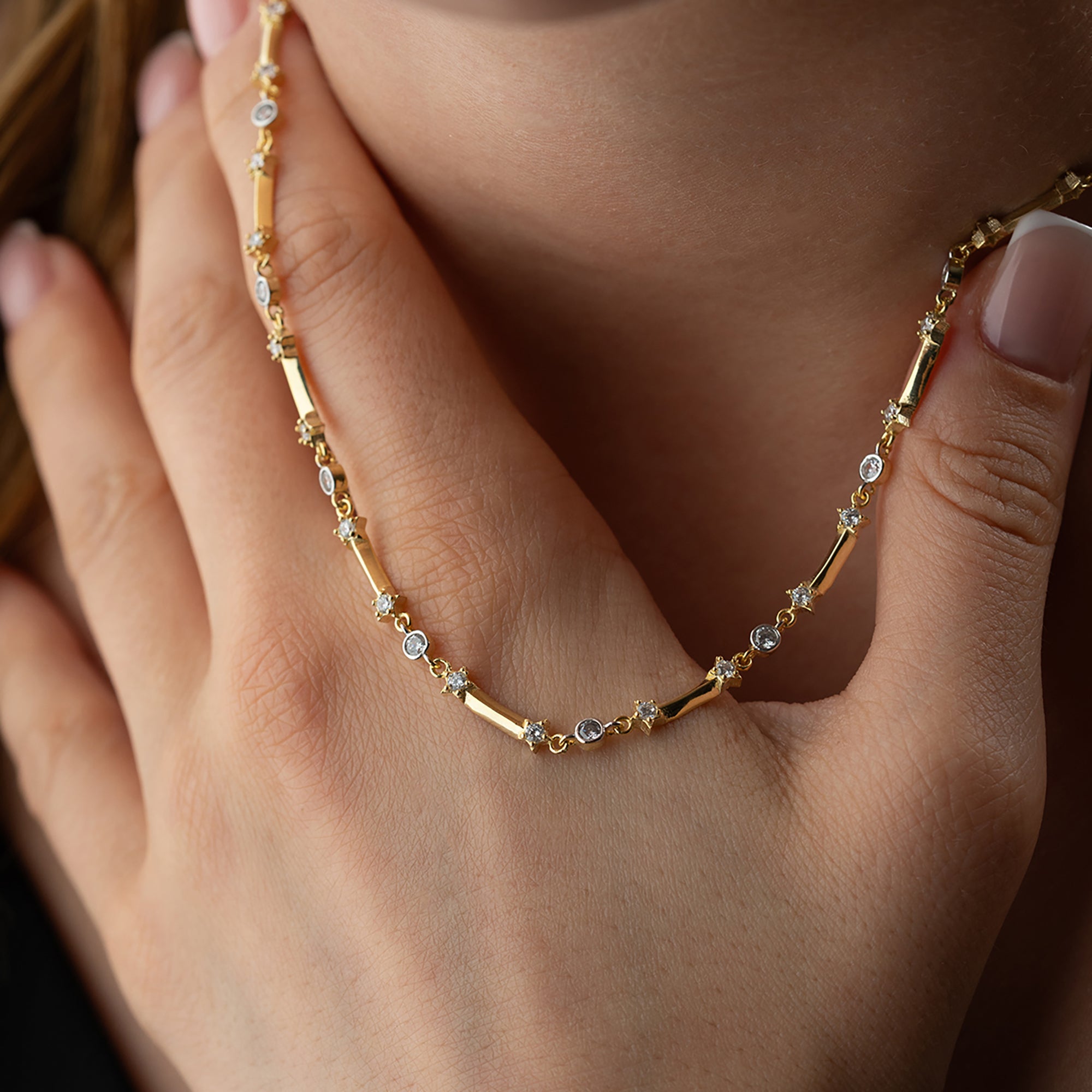 FREDA KETTE aus 925 Silber - Eleganter Halskette - AURIME