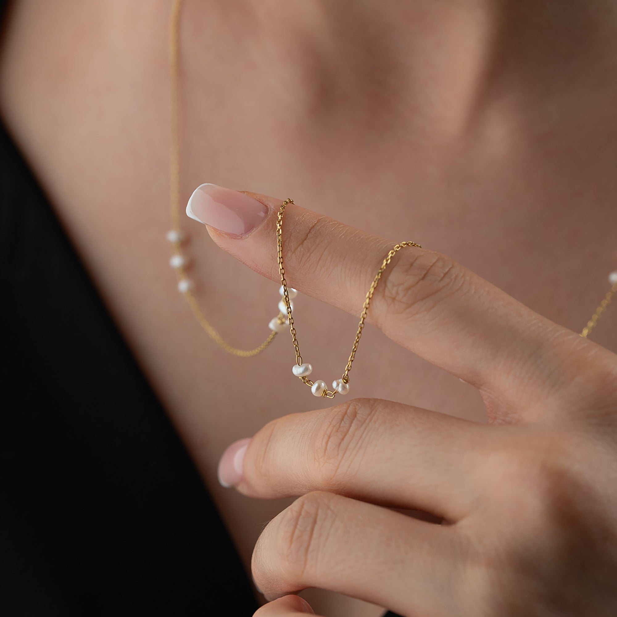 MOA PEARL KETTE aus 925 Silber - Eleganter Halskette - AURIME