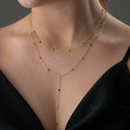 NOE COLORFULL Y KETTE aus 925 Silber - Eleganter Halskette - AURIME