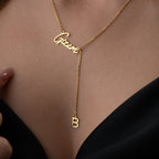 RIU Y NAMENS KETTE aus 925 Silber - Eleganter Halskette - AURIME
