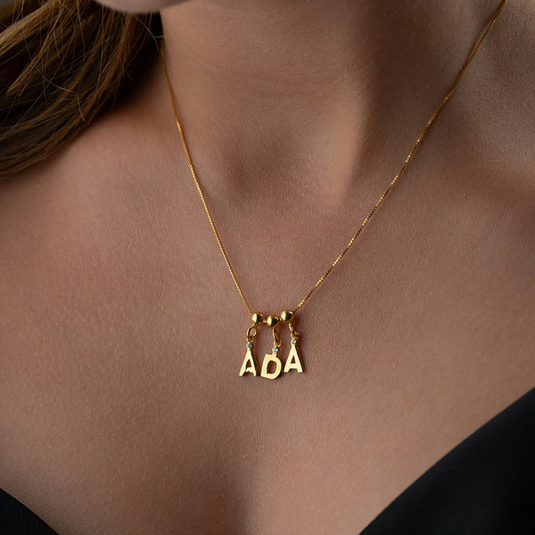 AMOR NAMENS KETTE aus 925 Silber - Eleganter Halskette - AURIME