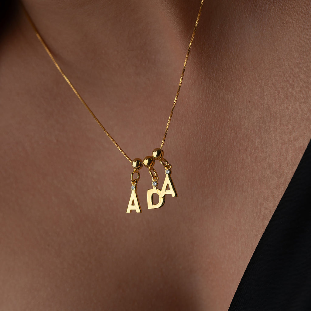 AMOR NAMENS KETTE aus 925 Silber - Eleganter Halskette - AURIME