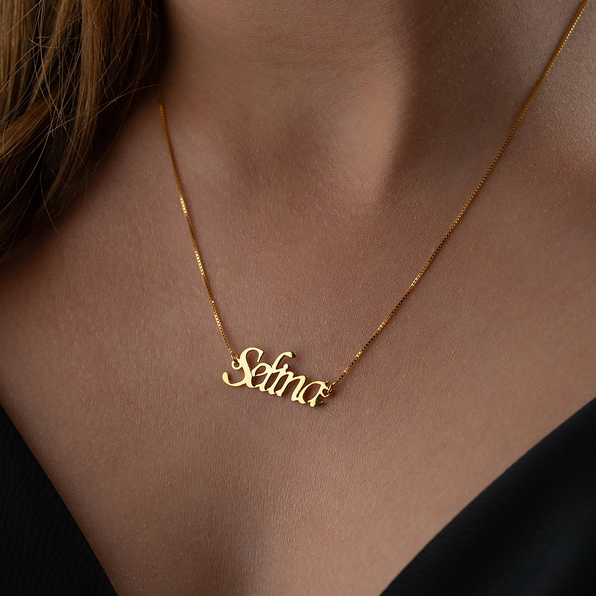 CUBIC NAMENS KETTE aus 925 Silber - Eleganter Halskette - AURIME