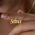 CUBIC NAMENS KETTE aus 925 Silber - Eleganter Halskette - AURIME