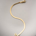 BUCHSTABEN SNAKE ARMKETTE | 925 SILBER