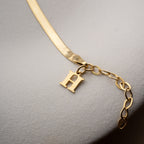 BUCHSTABEN SNAKE ARMKETTE | 925 SILBER