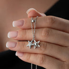 STERN PERAL KETTE aus 925 Silber - Eleganter Halskette - AURIME