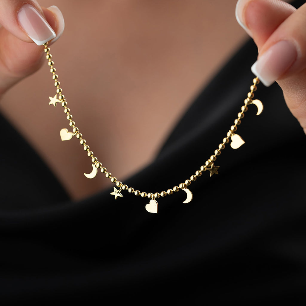 MONASA KETTE aus 925 Silber - Eleganter Halskette - AURIME