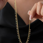 MIE STERN COLORFULL KETTE aus 925 Silber - Eleganter Halskette - AURIME
