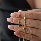 LONA MOON KETTE aus 925 Silber - Eleganter Halskette - AURIME