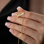 RIU Y NAMENS KETTE aus 925 Silber - Eleganter Halskette - AURIME