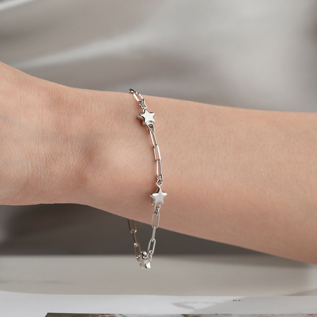 BOMB STERN ARMBAND aus 925 Silber - Eleganter Armband - AURIME