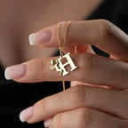 ANGELS BUCHSTABEN KETTE aus 925 Silber - Eleganter Halskette - AURIME