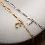 FIGORA BUCHSTABEN PAAR-ARMBÄNDER | 925 SILBER