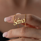 CUBIC NAMENS KETTE aus 925 Silber - Eleganter Halskette - AURIME