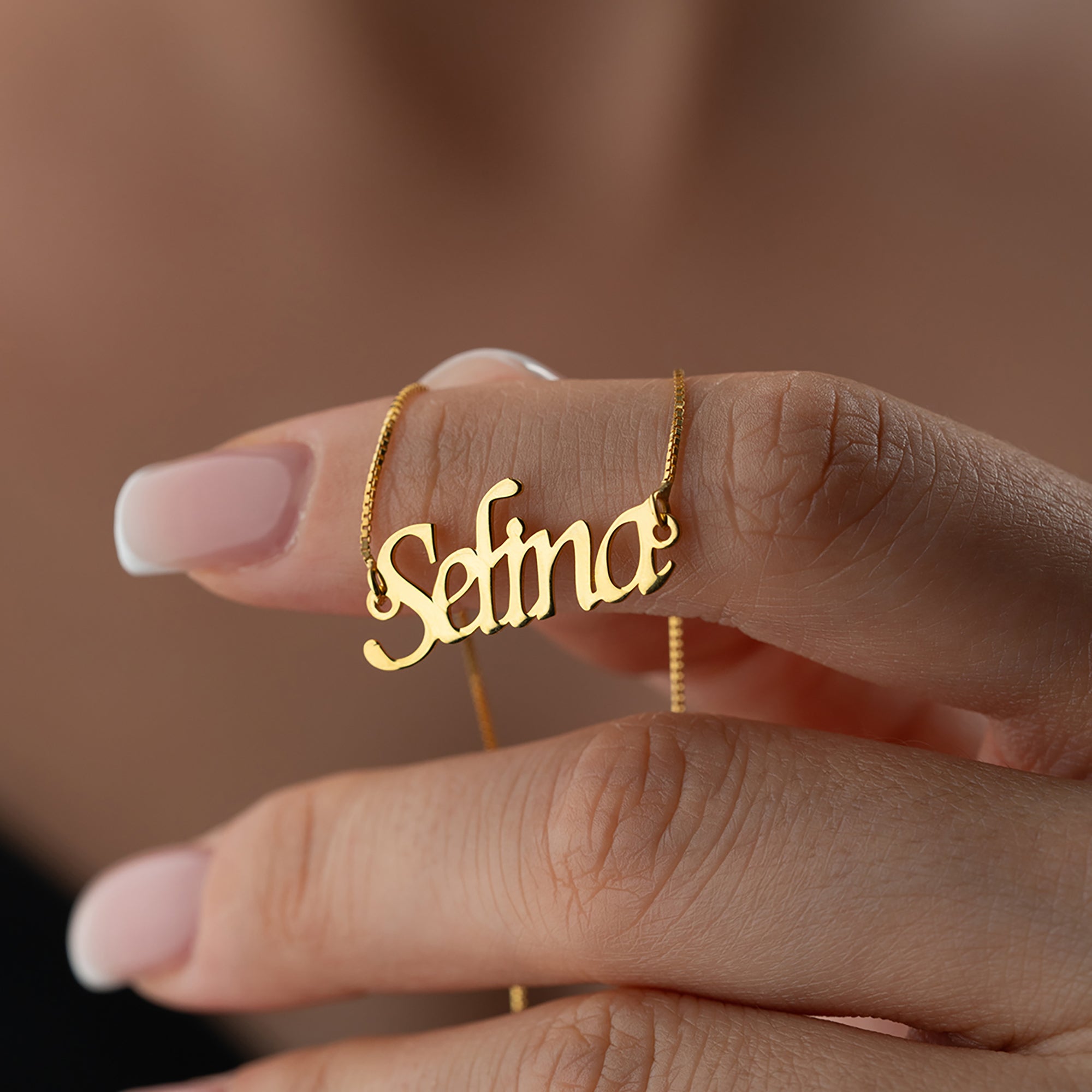 CUBIC NAMENS KETTE aus 925 Silber - Eleganter Halskette - AURIME