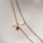 PERSONALISIERTE PLÄTTCHEN PAAR-ARMBÄNDER | 925 SILBER