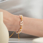 VIOLET INITIALEN ARMBAND aus 925 Silber - Eleganter Armband - AURIME