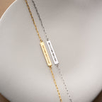 MORSECODE GRAVUR ARMKETTEN | 925 SILBER