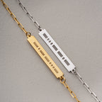 MORSECODE GRAVUR ARMKETTEN | 925 SILBER
