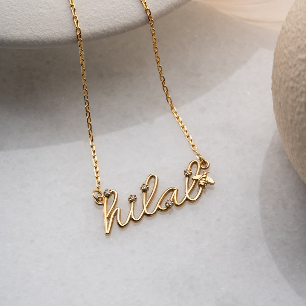 SHINE BEE NAMENSKETTE | 925 SILBER