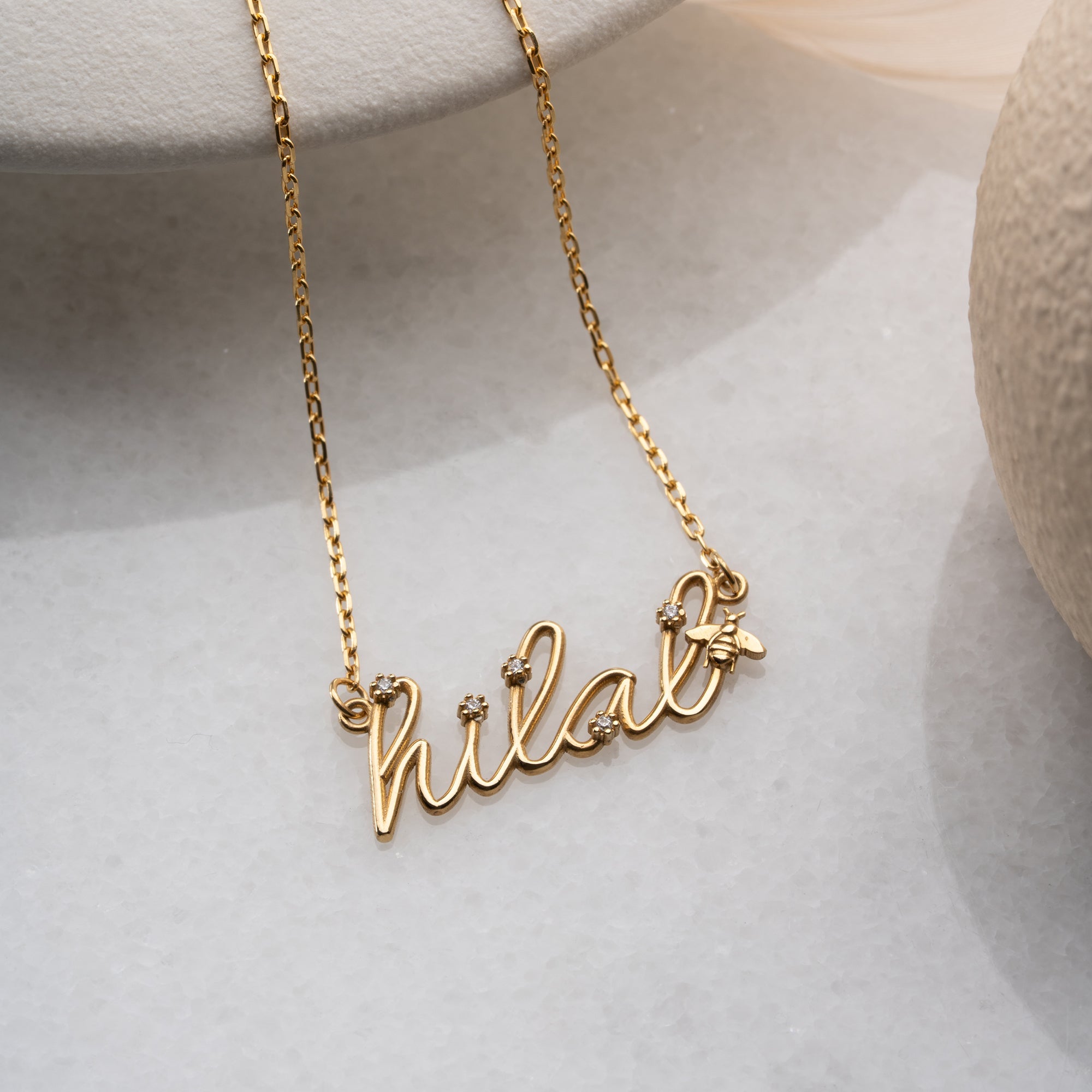 SHINE BEE NAMENSKETTE | 925 SILBER
