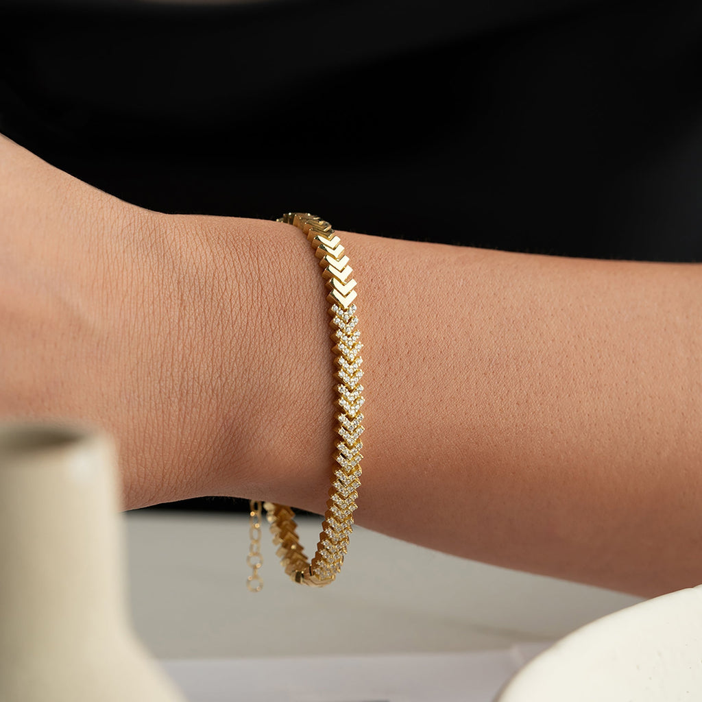 VIAENO ARMBAND aus 925 Silber - Eleganter Armband - AURIME