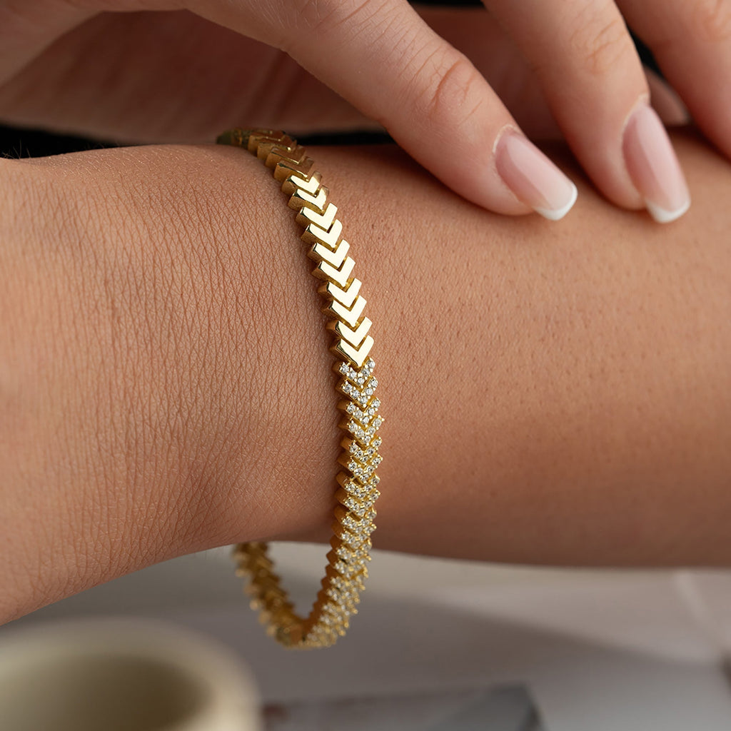 VIAENO ARMBAND aus 925 Silber - Eleganter Armband - AURIME