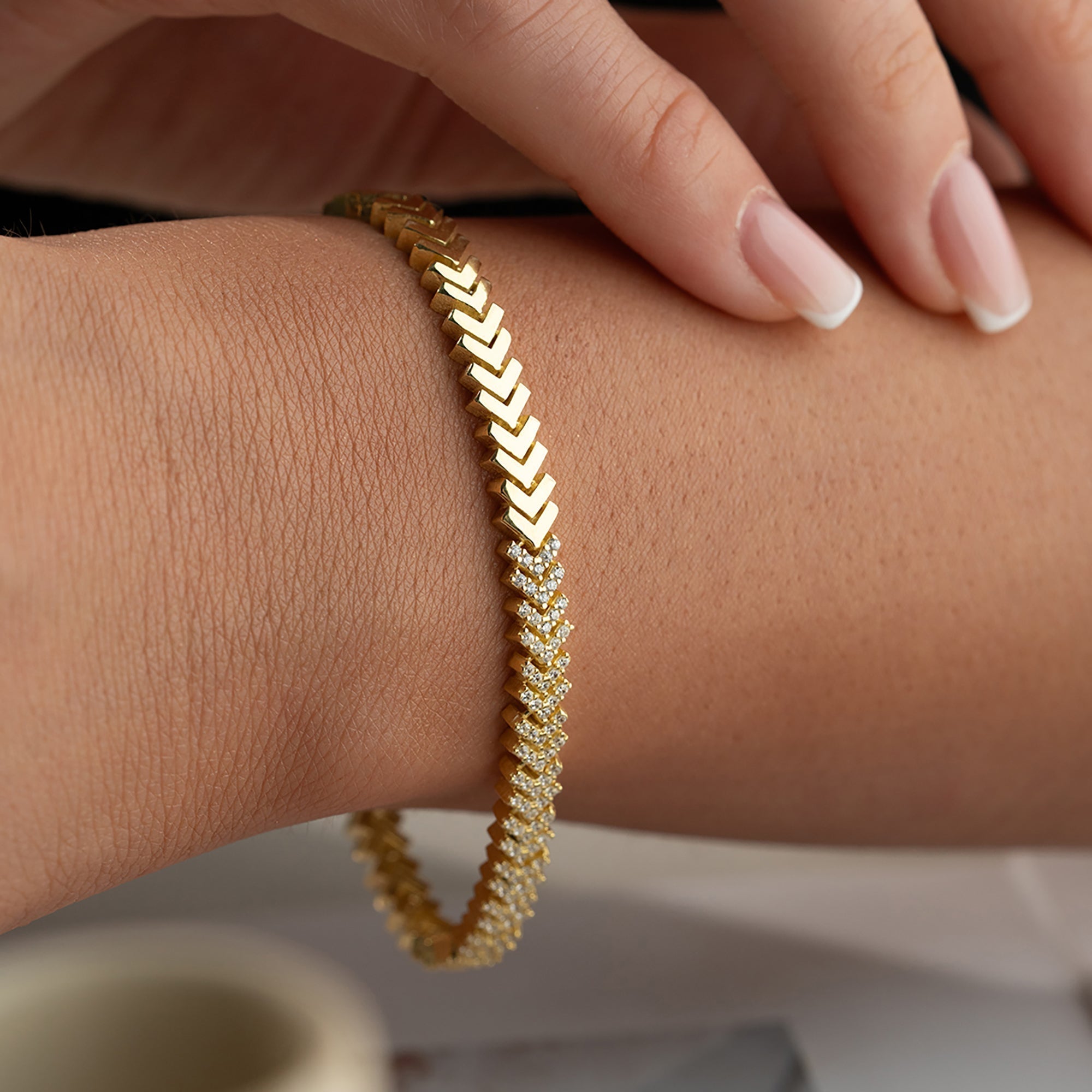 VIAENO ARMBAND aus 925 Silber - Eleganter Armband - AURIME