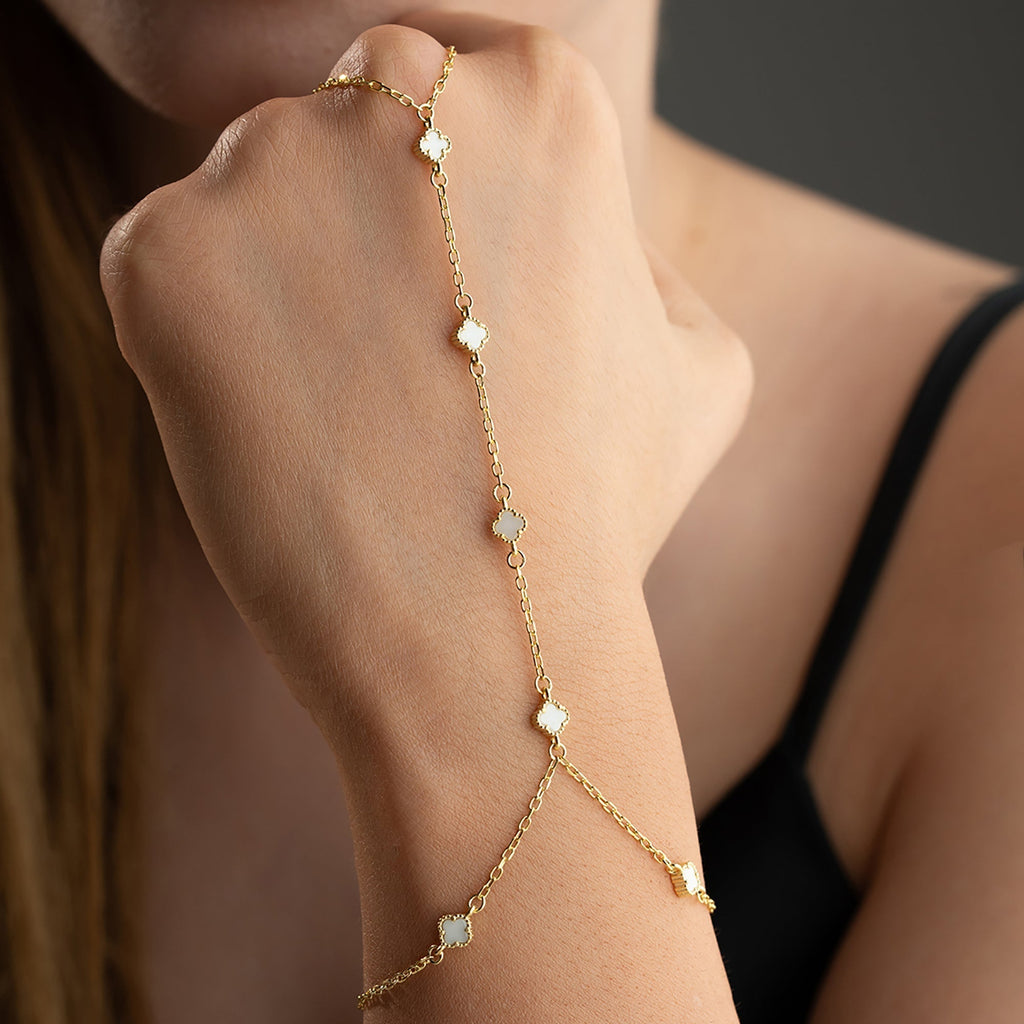 MINI KLEE WHITE HANDKETTE | 925 SILBER