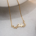 HALF ZIRKONIA ARABISCHE HALSKETTE | 925 SILBER