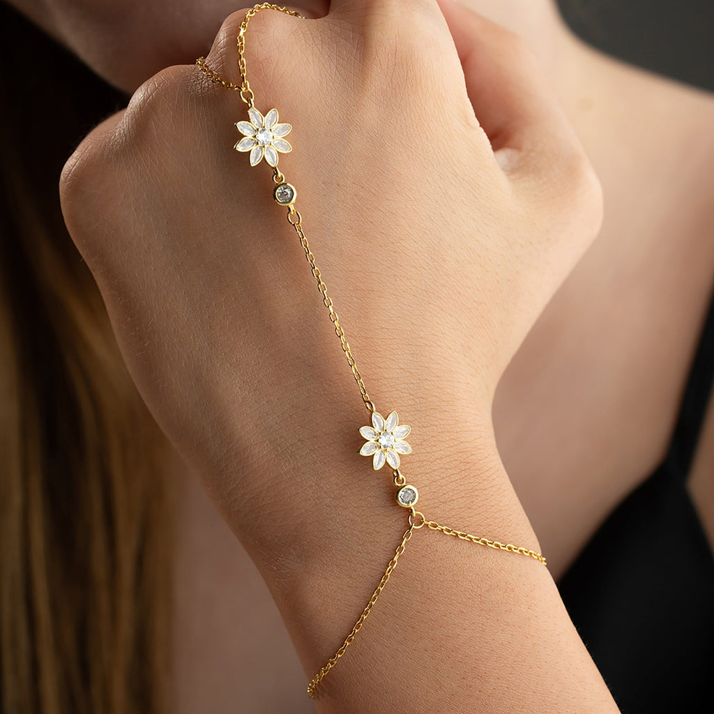 NOELA HANDKETTE aus 925 Silber - Eleganter Halskette - AURIME