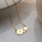 PUZZLE BUCHSTABEN HALSKETTE | 925 SILBER